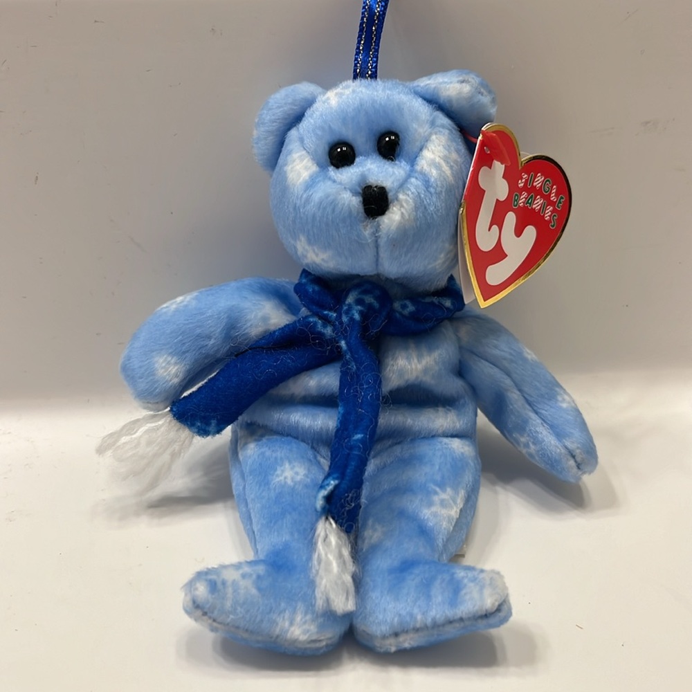 Ty Beanie (Jingle Beanies collection) 1999 Christmas bear ornament